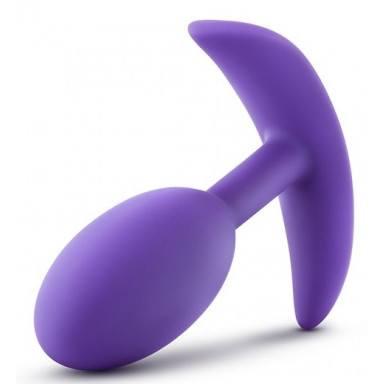 Фиолетовая анальная пробка Wearable Vibra Slim Plug Medium - 10,1 см. фото 5