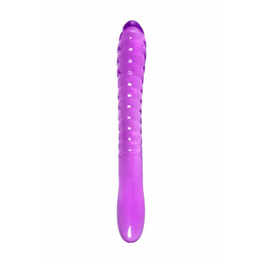 Фиолетовый двусторонний фаллоимитатор Frica - 23 см. фото 3
