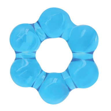 Голубое эрекционное кольцо Spinner Ring, фото