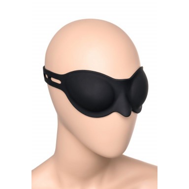Черная плотная силиконовая маска фото 5