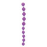 Фиолетовая анальная цепочка JUMBO JELLY THAI BEADS CARDED LAVENDER - 31,8 см., фото