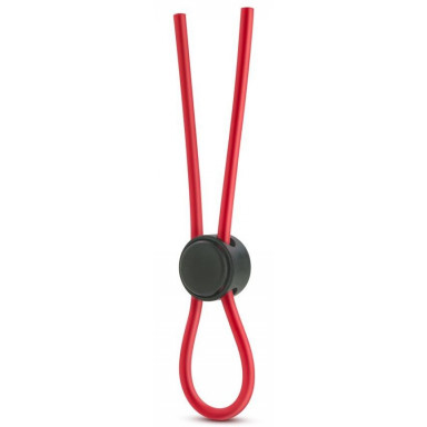 Красное силиконовое лассо на пенис Silicone Loop Cock Ring, фото