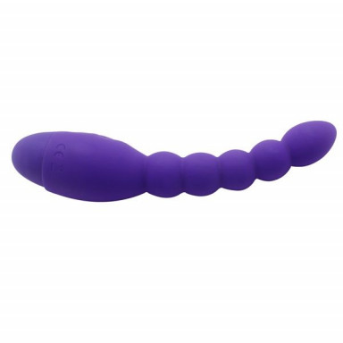Фиолетовый анальный вибростимулятор-елочка Lovers Beads - 19 см. фото 3
