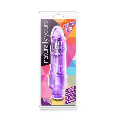 Фиолетовый вибратор-реалистик Fantasy Vibe - 22,8 см. фото 2
