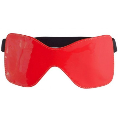 Красная лаковая маска на резиночке, фото