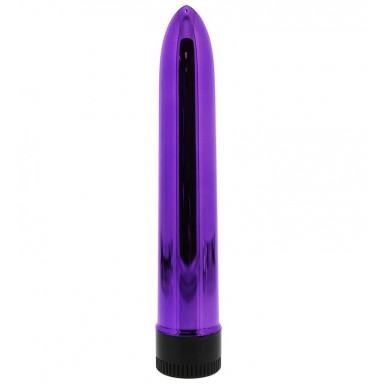 Фиолетовый классический вибратор KRYPTON STIX 7 MASSAGER - 17,8 см., фото