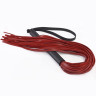 Красная плеть Классика с черной рукоятью - 58 см., фото