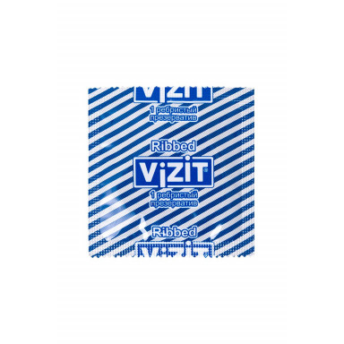 Ребристые презервативы VIZIT Ribbed - 3 шт. фото 4
