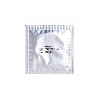 Ребристые презервативы VIZIT Ribbed - 3 шт. фото 5