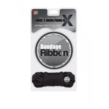 Комплект для связывания BONDX BONDAGE RIBBON LOVE ROPE BLACK фото 2