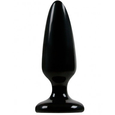 Средняя черная анальная пробка Jelly Rancher Pleasure Plug Medium - 12,7 см. фото 2