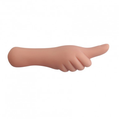 Телесный вибромассажёр Thumb-up Teaser в форме руки - 16 см. фото 2