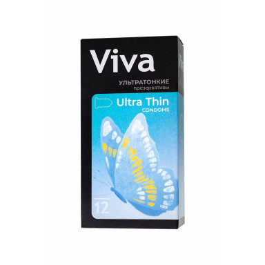 Ультратонкие презервативы VIVA Ultra Thin - 12 шт. фото 2