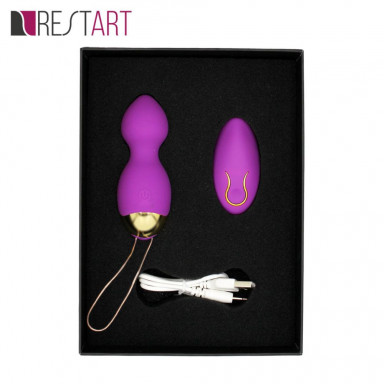 Фиолетовые вагинальные шарики Lust с вибрацией фото 5
