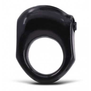 Чёрное эрекционное кольцо с вибрацией BUZZ COCK ALPHA, фото