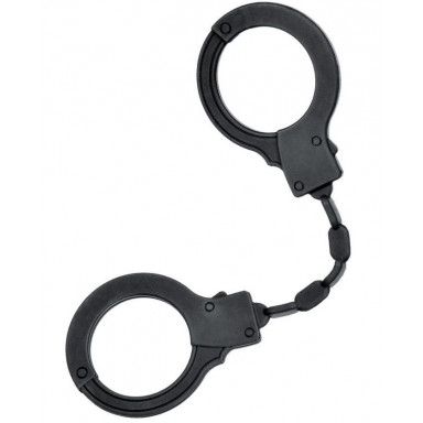 Черные силиконовые наручники A-Toys без ключа, фото