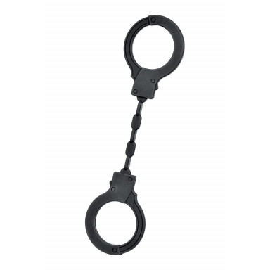 Черные силиконовые наручники A-Toys без ключа фото 2