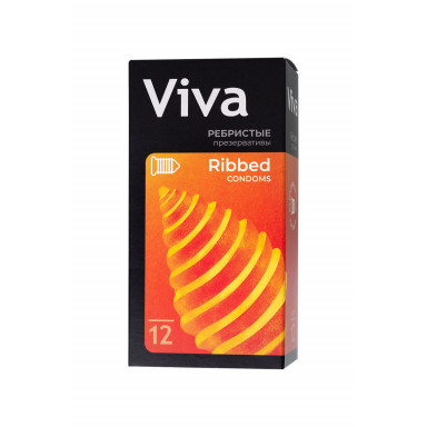 Ребристые презервативы VIVA Ribbed - 12 шт. фото 2