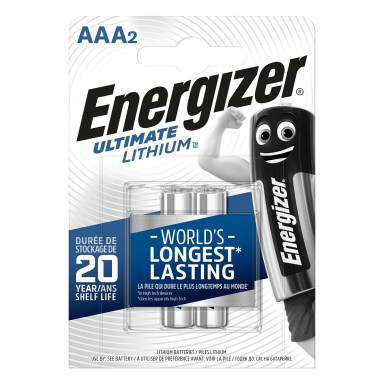 Батарейки Energizer Ultimate Lithium FR03/L92 AAA - 2 шт., фото