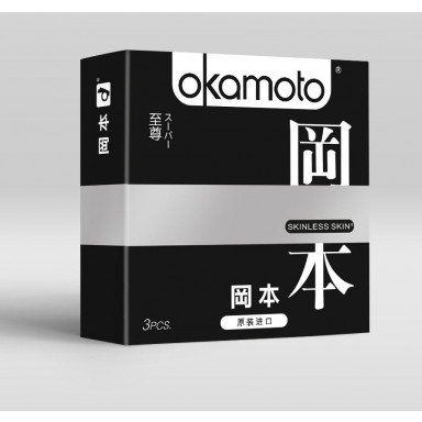 Презервативы OKAMOTO Skinless Skin Super ассорти - 3 шт., фото