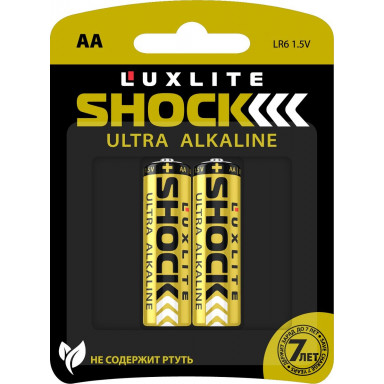 Батарейки Luxlite Shock (GOLD) типа АА - 2 шт., фото