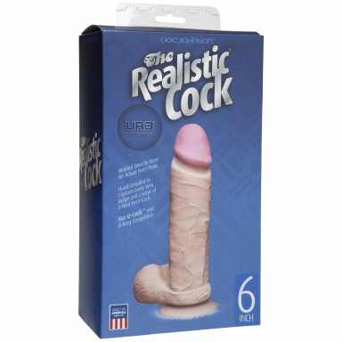 Реалистичный фаллоимитатор The Realistic Cock ULTRASKYN 6” на присоске - 17,3 см. фото 2