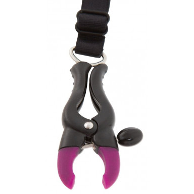 Пажи для чулок с зажимами для половых губ Bad Kitty Suspender Straps with Clamps фото 2