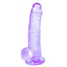 Фиолетовый фаллоимитатор Rocket - 19 см., фото