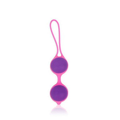 Фиолетово-розовые вагинальные шарики Cosmo, фото
