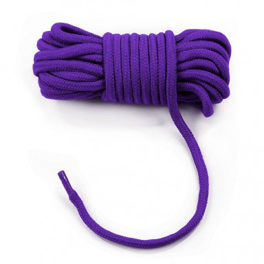 Фиолетовая верёвка для любовных игр - 10 м. фото 3