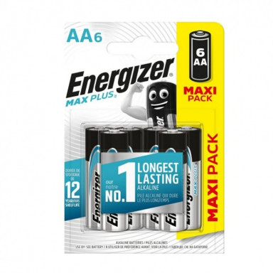 Батарейки Energizer MAX PLUS LR6/E91 AA 1.5V - 6 шт., фото