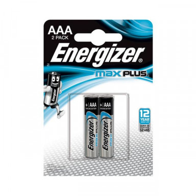 Батарейки Energizer MAX PLUS LR03/E92 AAA 1.5V - 2 шт., фото
