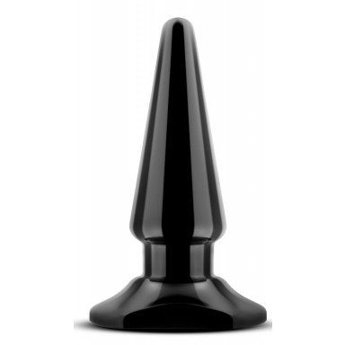 Чёрная анальная пробка Easy Plug - 10,16 см., фото