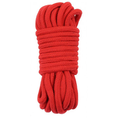 Красная верёвка для любовных игр - 10 м., фото