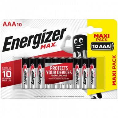 Батарейки Energizer MAX AAA/LR03 1.5V - 10 шт., фото