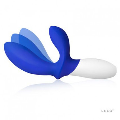 Синий вибромассажёр простаты Loki Wave Federal Blue с отростком для стимуляции промежности - 19,6 см. фото 3