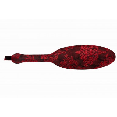 Красная овальная шлепалка с цветочным принтом - 35,5 см. фото 3