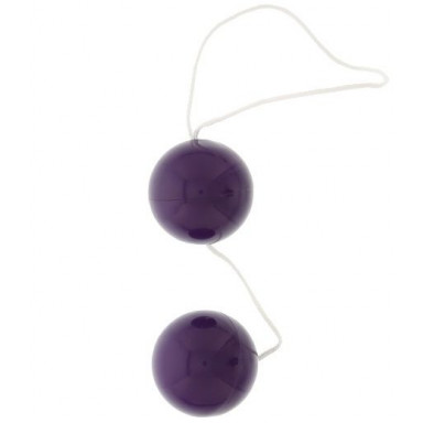Фиолетовые вагинальные шарики VIBRATONE DUO BALLS PURPLE BLISTERCARD, фото