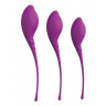 Набор из 3 фиолетовых вагинальных шариков PLEASURE BALLS EGGS KEGEL EXERCISE SET, фото