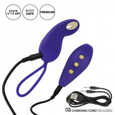 Фиолетовый вибротренажёр Кегеля с электростимуляцией Intimate E-Stimulator Remote Teaser фото 4
