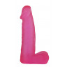 Розовый фаллоимитатор средних размеров XSKIN 6 PVC DONG - 15 см., фото