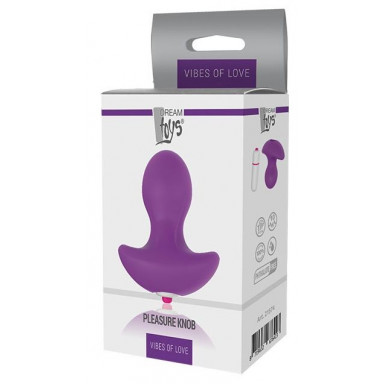 Фиолетовая вибропробка PLEASURE KNOB - 6,5 см. фото 3