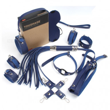 Синий набор БДСМ-девайсов Bandage Kits фото 2