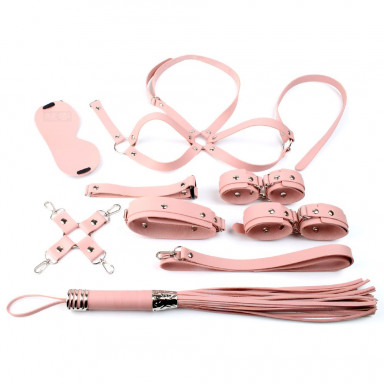 Розовый набор БДСМ-девайсов Bandage Kits, фото