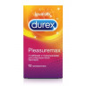 Рельефные презервативы с точками и рёбрами Durex Pleasuremax - 12 шт., фото