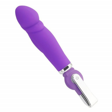 Фиолетовый вибратор ALICE 20-Function Penis Vibe - 17,5 см. фото 2