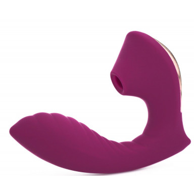 Фиолетовый вибромассажёр с вакуумной стимуляцией Vaginal Suction Lover, фото