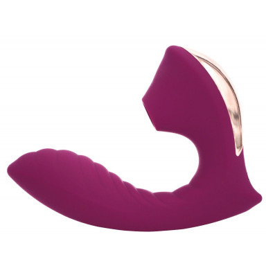 Фиолетовый вибромассажёр с вакуумной стимуляцией Vaginal Suction Lover фото 3