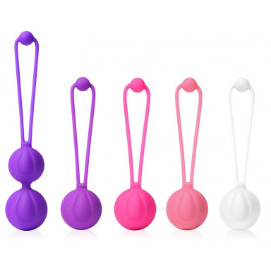Набор из 5 разноцветных вагинальных шариков, фото
