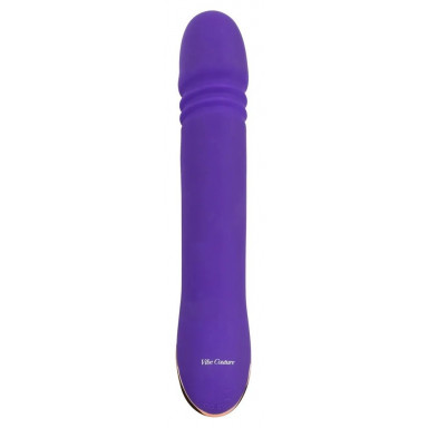 Фиолетовый вибратор-кролик Stoss Stange - 23 см. фото 4